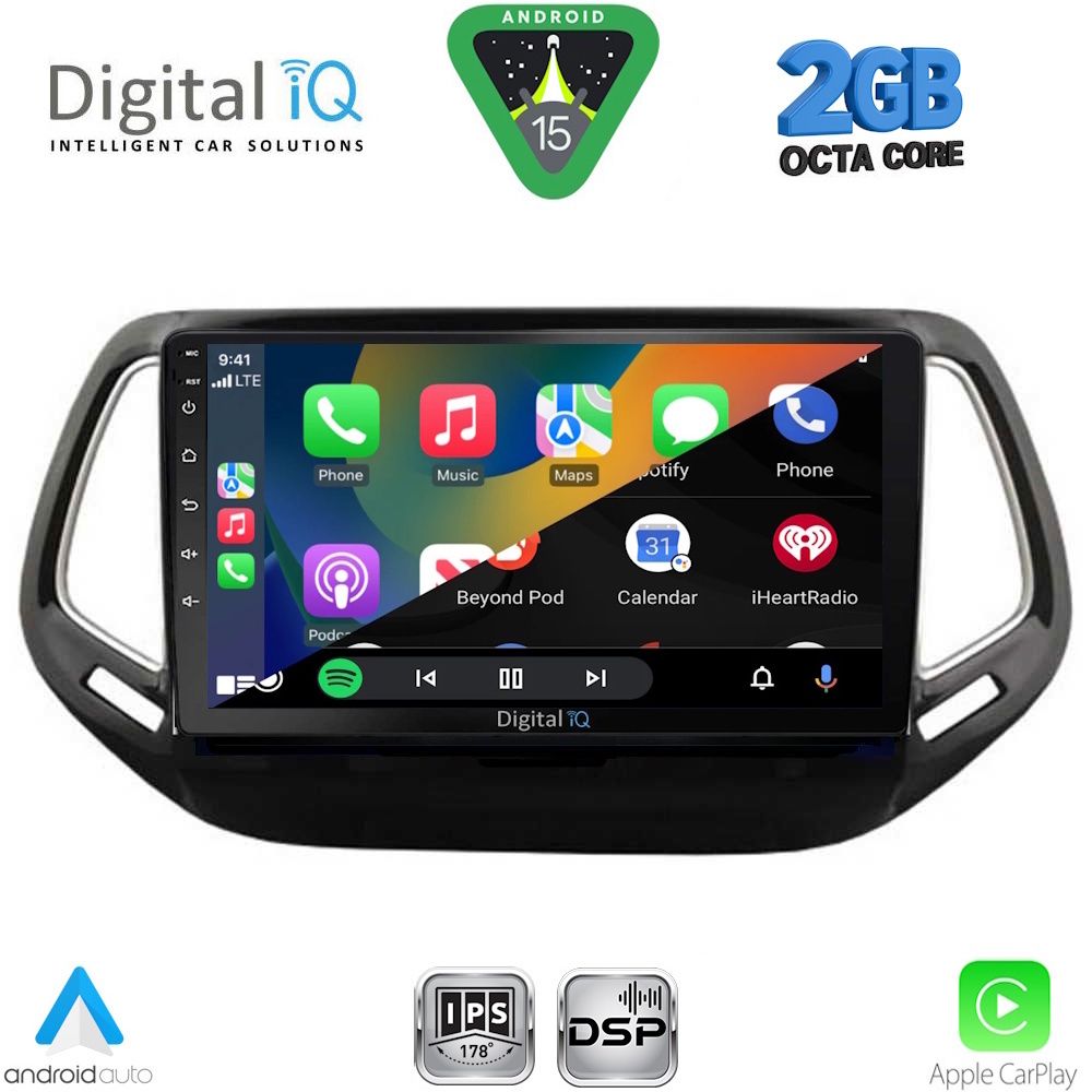 DIGITAL IQ RSF 4278_CPA (10inc) MULTIMEDIA TABLET for JEEP COMPASS mod. 2016-2021 DIGITAL IQ RSF 4278_CPA (10inc) MULTIMEDIA TABLET for JEEP COMPASS mod. 2016-2021