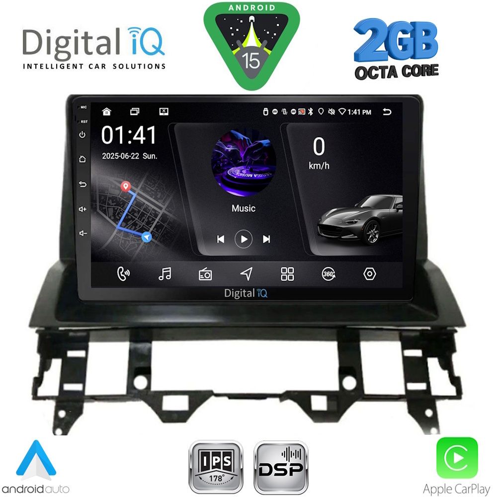 DIGITAL IQ RSF 4376_CPA DASH (10inc) MULTIMEDIA TABLET for MAZDA 6 mod. 2002-2008 DIGITAL IQ RSF 4376_CPA DASH (10inc) MULTIMEDIA TABLET for MAZDA 6 mod. 2002-2008