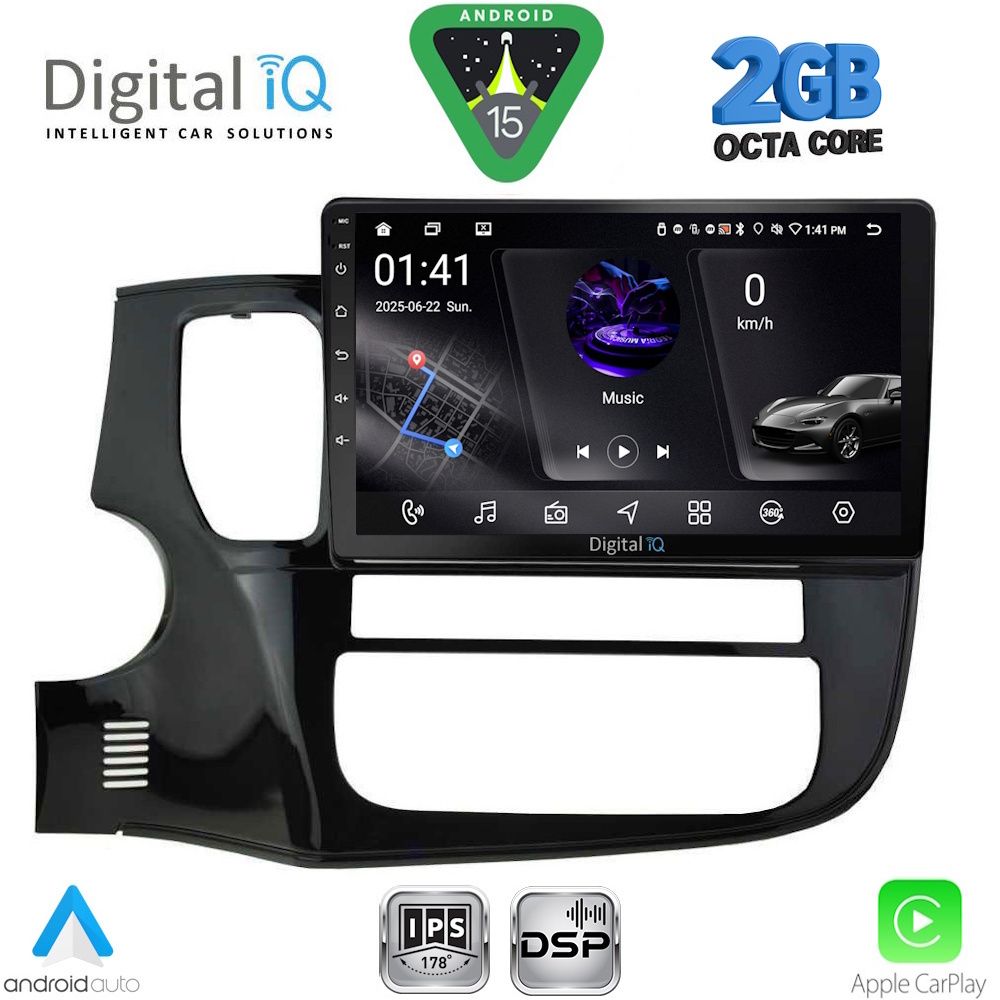 DIGITAL IQ RSF 4443_CPA (10inc) MULTIMEDIA TABLET for MITSUBISHI OUTLANDER mod. 2013-2020 DIGITAL IQ RSF 4443_CPA (10inc) MULTIMEDIA TABLET for MITSUBISHI OUTLANDER mod. 2013-2020