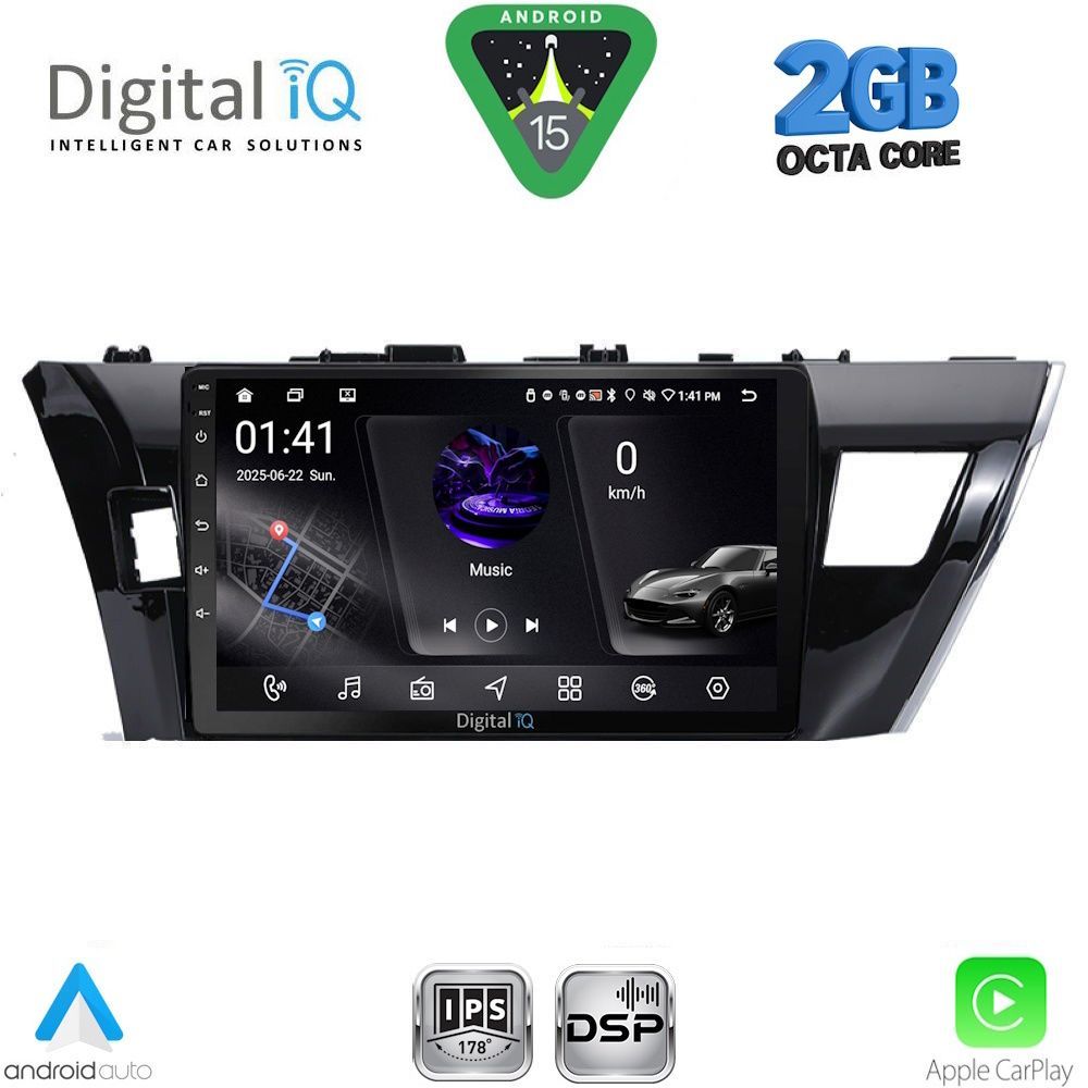 DIGITAL IQ RSF 4714SM_CPA (10inc) MULTIMEDIA TABLET for TOYOTA COROLLA mod. 2013-2016 DIGITAL IQ RSF 4714SM_CPA (10inc) MULTIMEDIA TABLET for TOYOTA COROLLA mod. 2013-2016