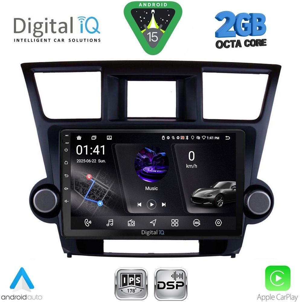 DIGITAL IQ RSF 4719_CPA (10inc) MULTIMEDIA TABLET for TOYOTA HIGHLANDER mod. 2008-2015 DIGITAL IQ RSF 4719_CPA (10inc) MULTIMEDIA TABLET for TOYOTA HIGHLANDER mod. 2008-2015