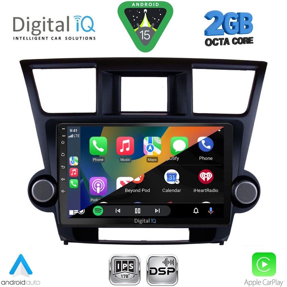 DIGITAL IQ RSF 4719_CPA (10inc) MULTIMEDIA TABLET for TOYOTA HIGHLANDER mod. 2008-2015 DIGITAL IQ RSF 4719_CPA (10inc) MULTIMEDIA TABLET for TOYOTA HIGHLANDER mod. 2008-2015