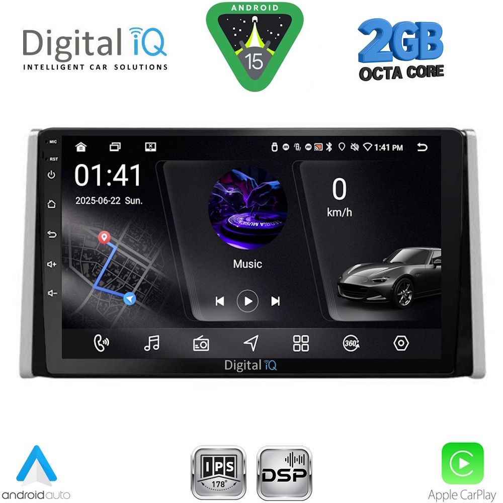 DIGITAL IQ RSF 4734_CPA (10inc) MULTIMEDIA TABLET for TOYOTA RAV 4 mod. 2019-2025 DIGITAL IQ RSF 4734_CPA (10inc) MULTIMEDIA TABLET for TOYOTA RAV 4 mod. 2019-2025