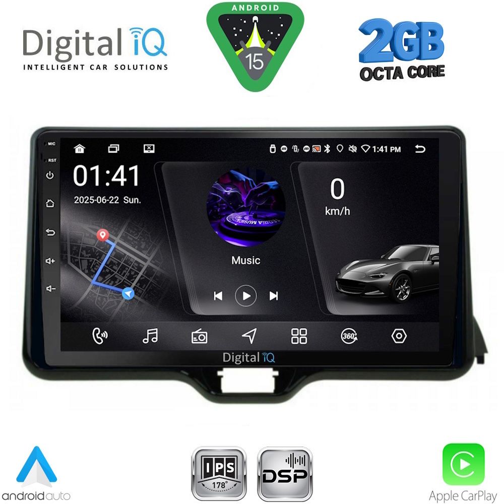 DIGITAL IQ RSF 4738_CPA (10inc) MULTIMEDIA TABLET for TOYOTA YARIS mod. 2020-2026 - MAZDA 2 mod. 2023-2026 DIGITAL IQ RSF 4738_CPA (10inc) MULTIMEDIA TABLET for TOYOTA YARIS mod. 2020-2026 - MAZDA 2 mod. 2023-2026