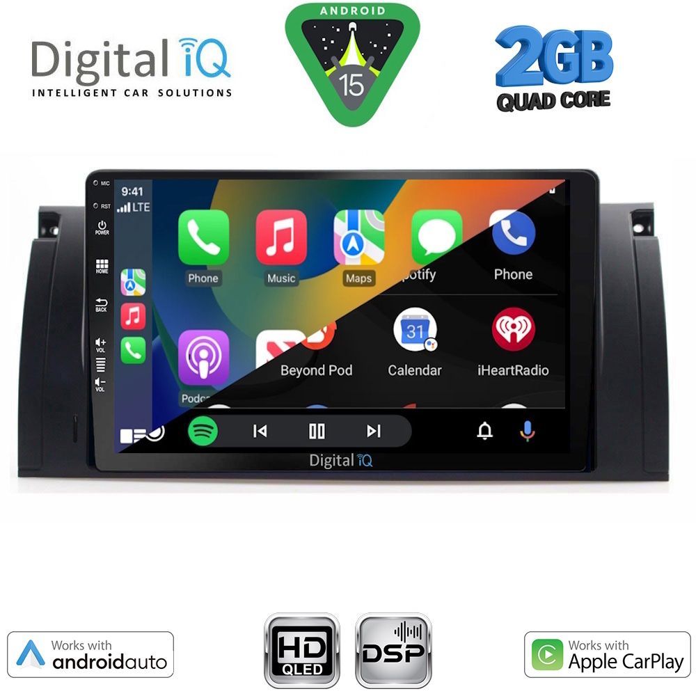 DIGITAL IQ BXC 3045_CPAA (9inc) MULTIMEDIA TABLET for BMW Series 5 (E39) mod. 1997-2005 | X5 (E53) mod. 1999-2006 DIGITAL IQ BXC 3045_CPAA (9inc) MULTIMEDIA TABLET for BMW Series 5 (E39) mod. 1997-2005 | X5 (E53) mod. 1999-2006