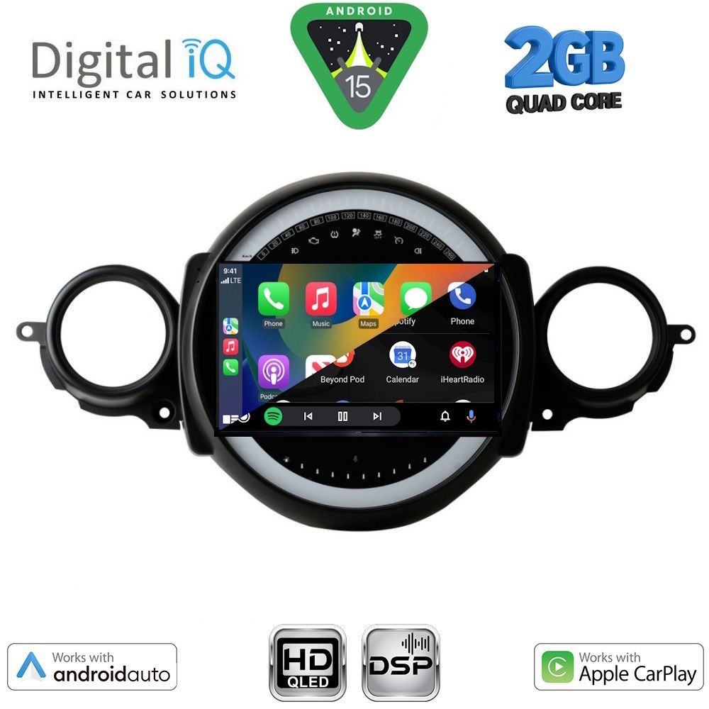 DIGITAL IQ BXC 3064_CPAA (9inc) MULTIMEDIA TABLET for MINI COOPER (R56-R57) mod. 2006-2014 - CLUBMAN (R55) mod. 2007-2014 DIGITAL IQ BXC 3064_CPAA (9inc) MULTIMEDIA TABLET for MINI COOPER (R56-R57) mod. 2006-2014 - CLUBMAN (R55) mod. 2007-2014