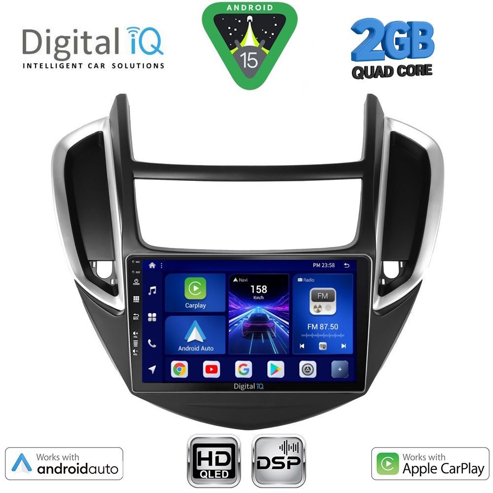 DIGITAL IQ BXC 3080_CPAA (9inc) MULTIMEDIA TABLET for CHEVROLET TRAX mod. 2014-2022 DIGITAL IQ BXC 3080_CPAA (9inc) MULTIMEDIA TABLET for CHEVROLET TRAX mod. 2014-2022