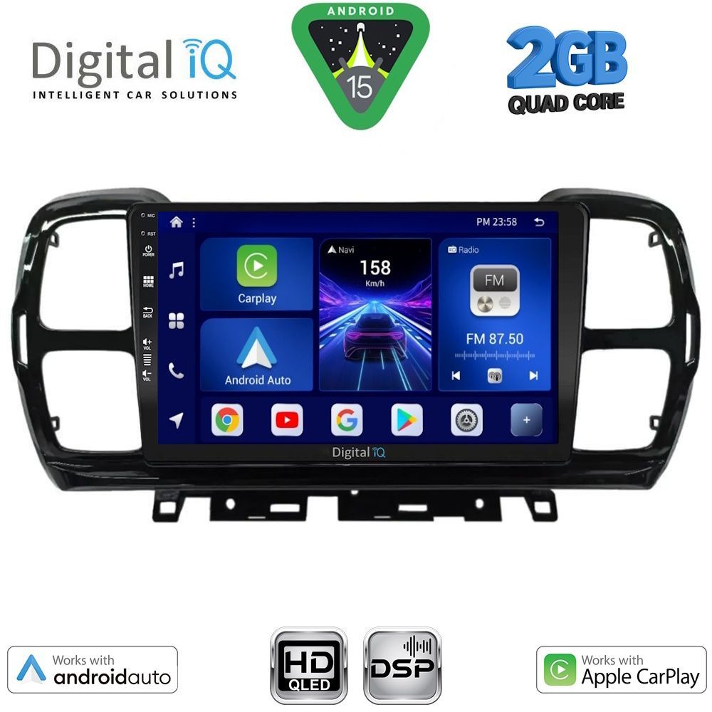 DIGITAL IQ BXC 3088_CPAA (9inc) MULTIMEDIA TABLET for CITROEN C5 AIRCROSS mod. 2017-2021 DIGITAL IQ BXC 3088_CPAA (9inc) MULTIMEDIA TABLET for CITROEN C5 AIRCROSS mod. 2017-2021