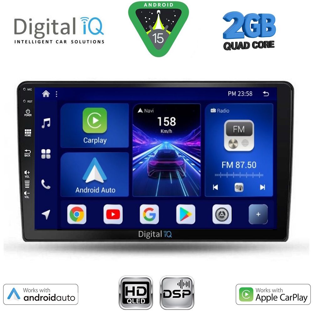 DIGITAL IQ BXC 3103B_CPAA (9inc) MULTIMEDIA TABLET for DACIA DUSTER mod. 2012-2019 DIGITAL IQ BXC 3103B_CPAA (9inc) MULTIMEDIA TABLET for DACIA DUSTER mod. 2012-2019