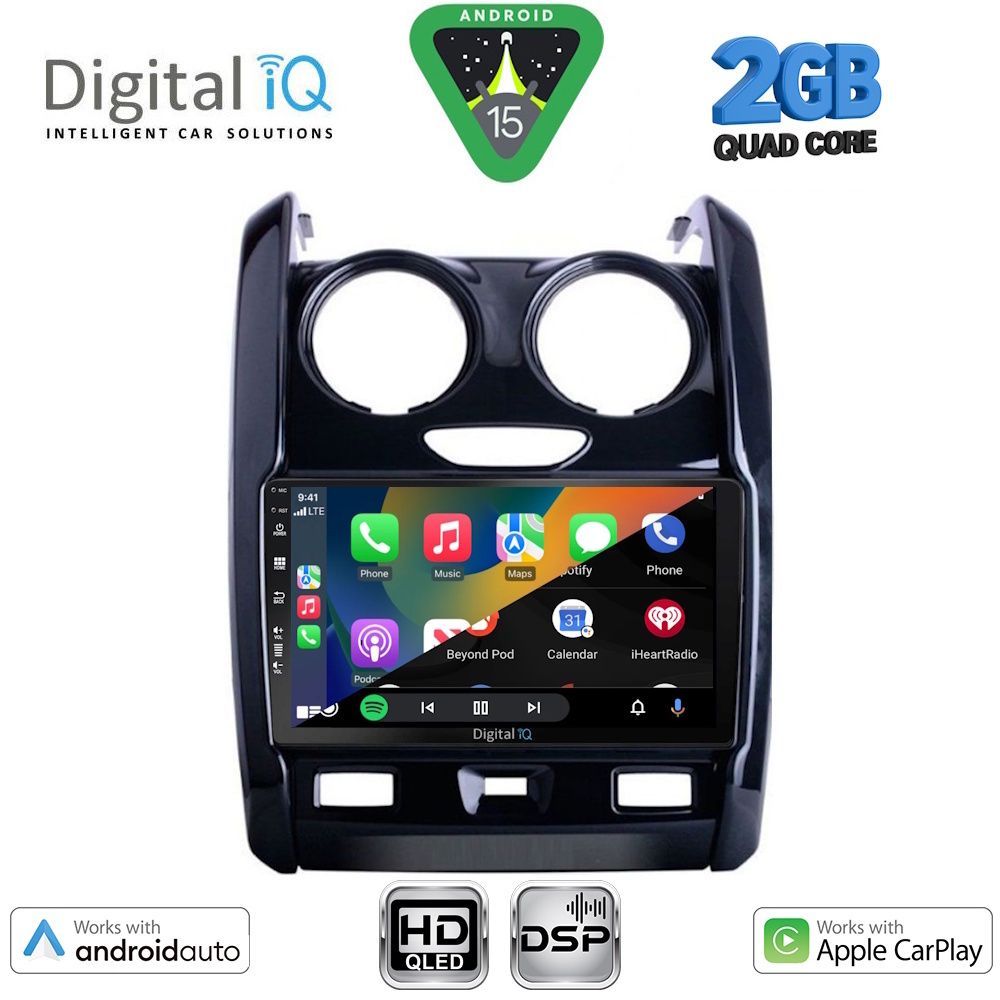 DIGITAL IQ BXC 3103_CPAA (9inc) MULTIMEDIA TABLET for DACIA DUSTER mod. 2012-2019 DIGITAL IQ BXC 3103_CPAA (9inc) MULTIMEDIA TABLET for DACIA DUSTER mod. 2012-2019
