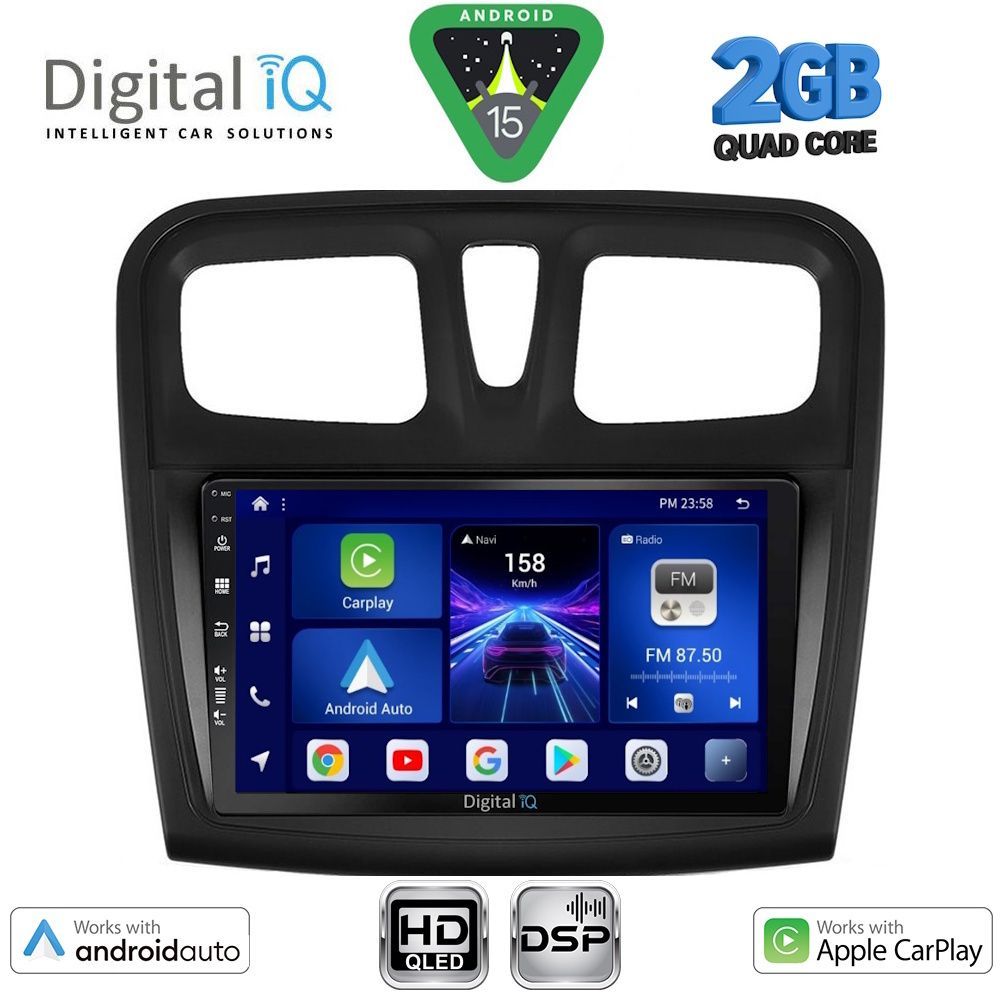DIGITAL IQ BXC 3108SQ_CPAA (9inc) MULTIMEDIA TABLET for DACIA LOGAN – SANDERO mod. 2012-2019 DIGITAL IQ BXC 3108SQ_CPAA (9inc) MULTIMEDIA TABLET for DACIA LOGAN – SANDERO mod. 2012-2019