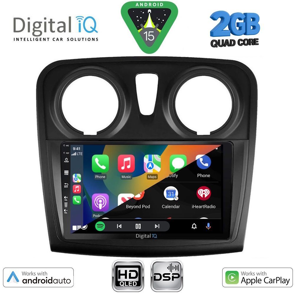 DIGITAL IQ BXC 3108_CPAA (9inc) MULTIMEDIA TABLET for DACIA LOGAN – SANDERO mod. 2012-2019 DIGITAL IQ BXC 3108_CPAA (9inc) MULTIMEDIA TABLET for DACIA LOGAN – SANDERO mod. 2012-2019