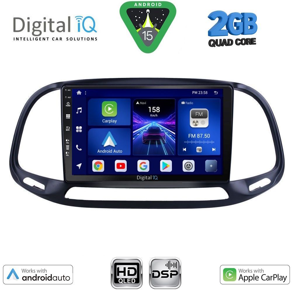 DIGITAL IQ BXC 3138_CPAA (9inc) MULTIMEDIA TABLET for FIAT DOBLO – OPEL COMBO mod. 2015-2018 DIGITAL IQ BXC 3138_CPAA (9inc) MULTIMEDIA TABLET for FIAT DOBLO – OPEL COMBO mod. 2015-2018