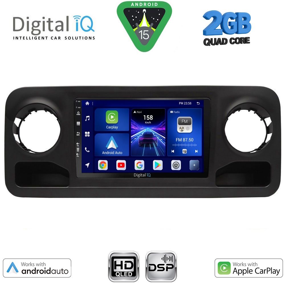DIGITAL IQ BXC 3424_CPAA (10inc) MULTIMEDIA TABLET for MERCEDES SPRINTER mod. 2018-2026 DIGITAL IQ BXC 3424_CPAA (10inc) MULTIMEDIA TABLET for MERCEDES SPRINTER mod. 2018-2026