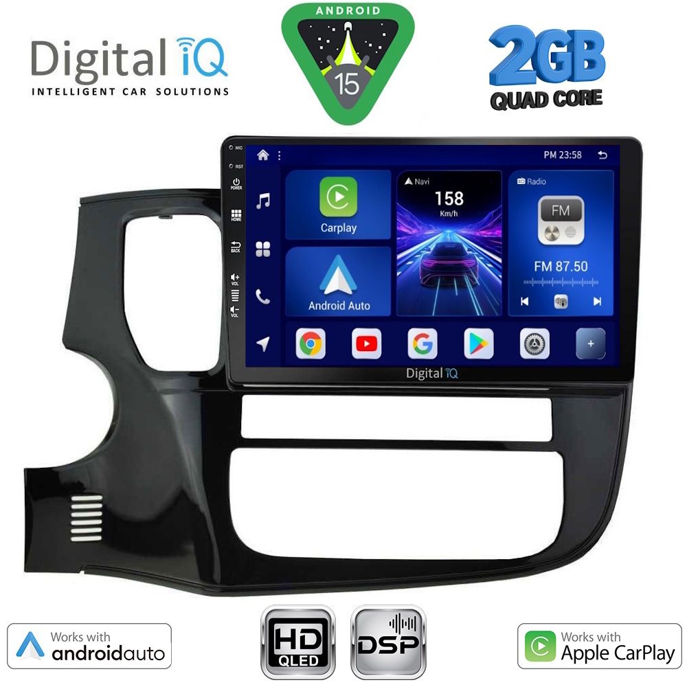 DIGITAL IQ BXC 3443_CPAA (10inc) MULTIMEDIA TABLET for MITSUBISHI OUTLANDER mod. 2013-2020 DIGITAL IQ BXC 3443_CPAA (10inc) MULTIMEDIA TABLET for MITSUBISHI OUTLANDER mod. 2013-2020