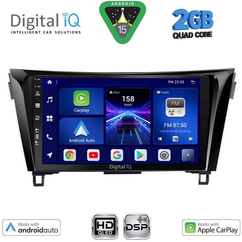 DIGITAL IQ BXC 3468_CPAA (10inc) MULTIMEDIA TABLET for NISSAN QASHQAI - XTRAIL mod. 2014-2021 DIGITAL IQ BXC 3468_CPAA (10inc) MULTIMEDIA TABLET for NISSAN QASHQAI - XTRAIL mod. 2014-2021