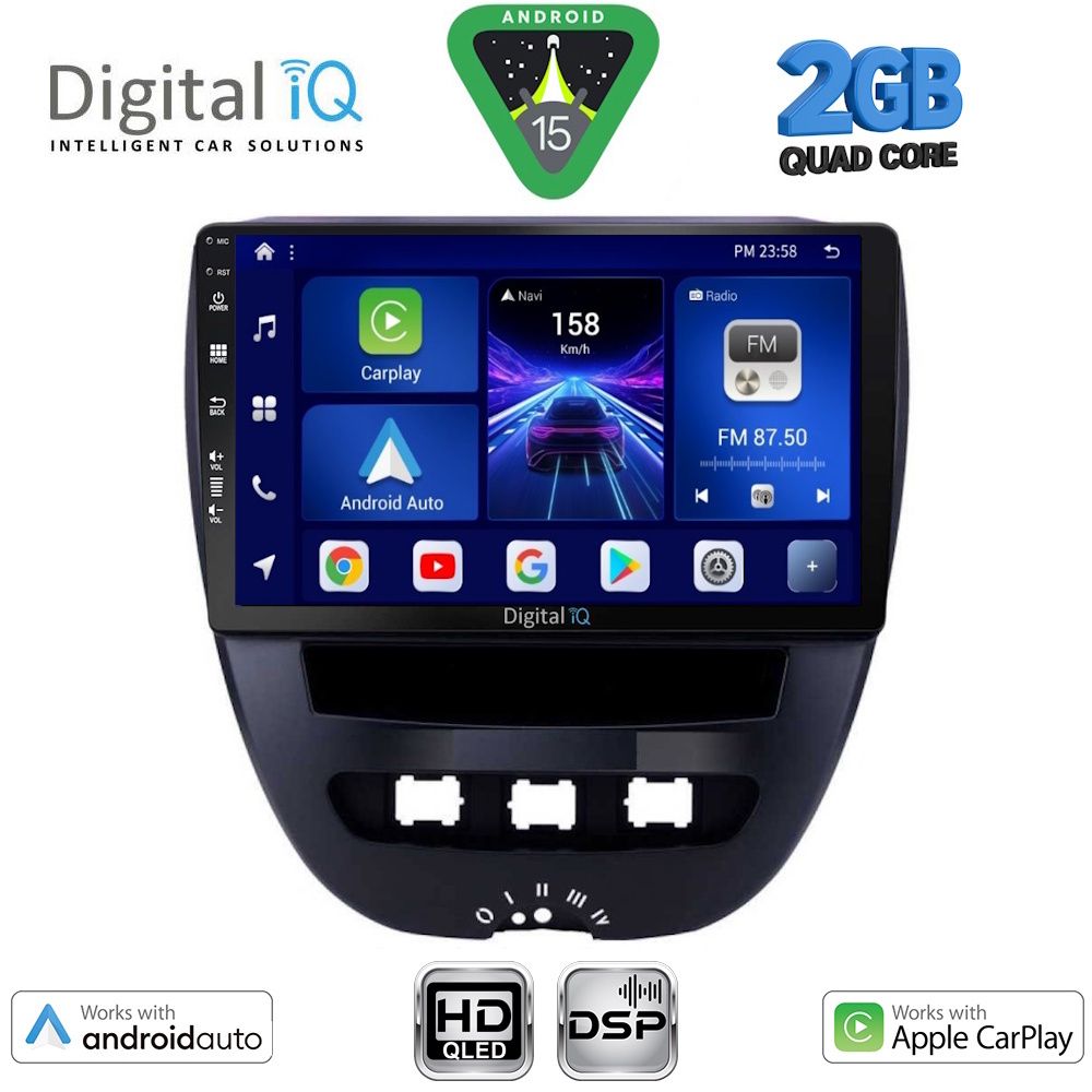 DIGITAL IQ BXC 3707_CPAA (10inc) MULTIMEDIA TABLET for CITROEN C1-PEUGEOT 107-TOYOTA AYGO mod. 2005-2014 DIGITAL IQ BXC 3707_CPAA (10inc) MULTIMEDIA TABLET for CITROEN C1-PEUGEOT 107-TOYOTA AYGO mod. 2005-2014