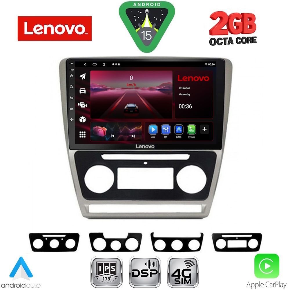 LENOVO LVF 5595SL_CPA (10inc) MULTIMEDIA TABLET for SKODA OCTAVIA 5 mod. 2005-2012 (SILVER) LENOVO LVF 5595SL_CPA (10inc) MULTIMEDIA TABLET for SKODA OCTAVIA 5 mod. 2005-2012 (SILVER)