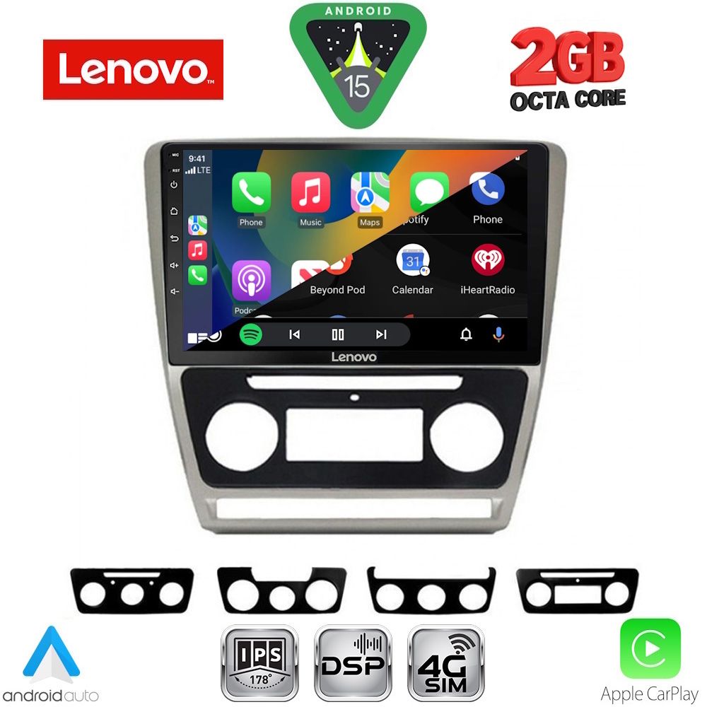 LENOVO LVF 5595SL_CPA (10inc) MULTIMEDIA TABLET for SKODA OCTAVIA 5 mod. 2005-2012 (SILVER) LENOVO LVF 5595SL_CPA (10inc) MULTIMEDIA TABLET for SKODA OCTAVIA 5 mod. 2005-2012 (SILVER)