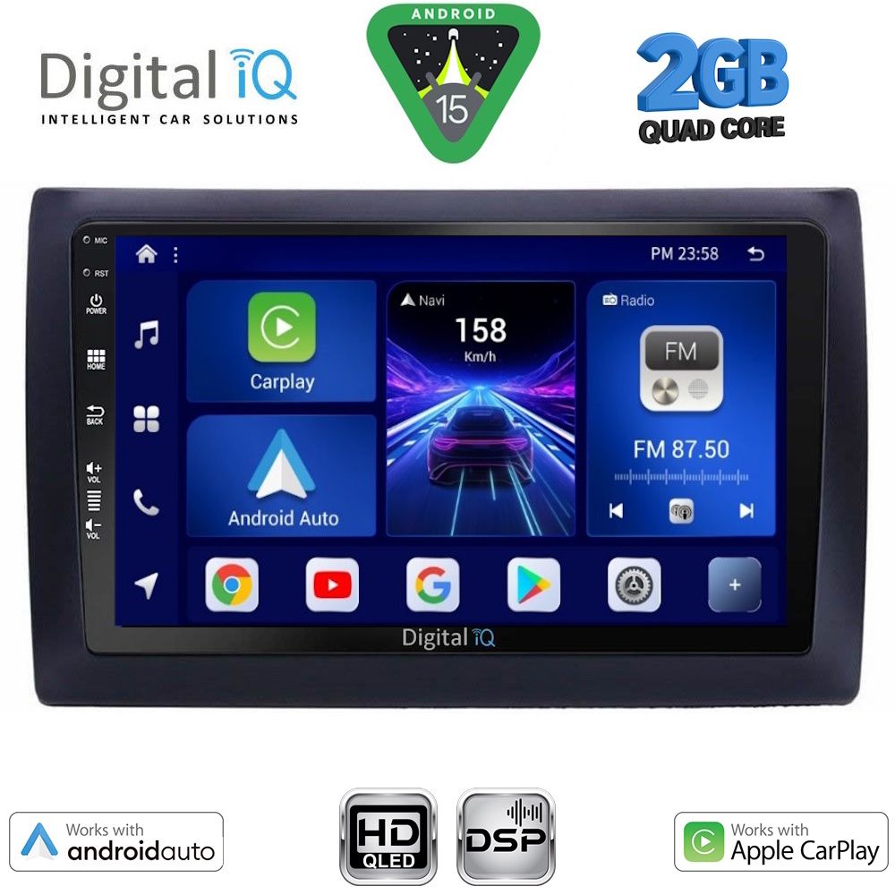 DIGITAL IQ BXC 3145_CPAA (9inc) MULTIMEDIA TABLET for FIAT STILO mod. 2001-2007 DIGITAL IQ BXC 3145_CPAA (9inc) MULTIMEDIA TABLET for FIAT STILO mod. 2001-2007