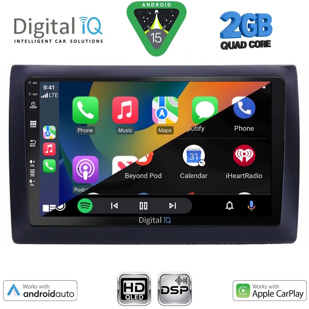 DIGITAL IQ BXC 3145_CPAA (9inc) MULTIMEDIA TABLET for FIAT STILO mod. 2001-2007 DIGITAL IQ BXC 3145_CPAA (9inc) MULTIMEDIA TABLET for FIAT STILO mod. 2001-2007
