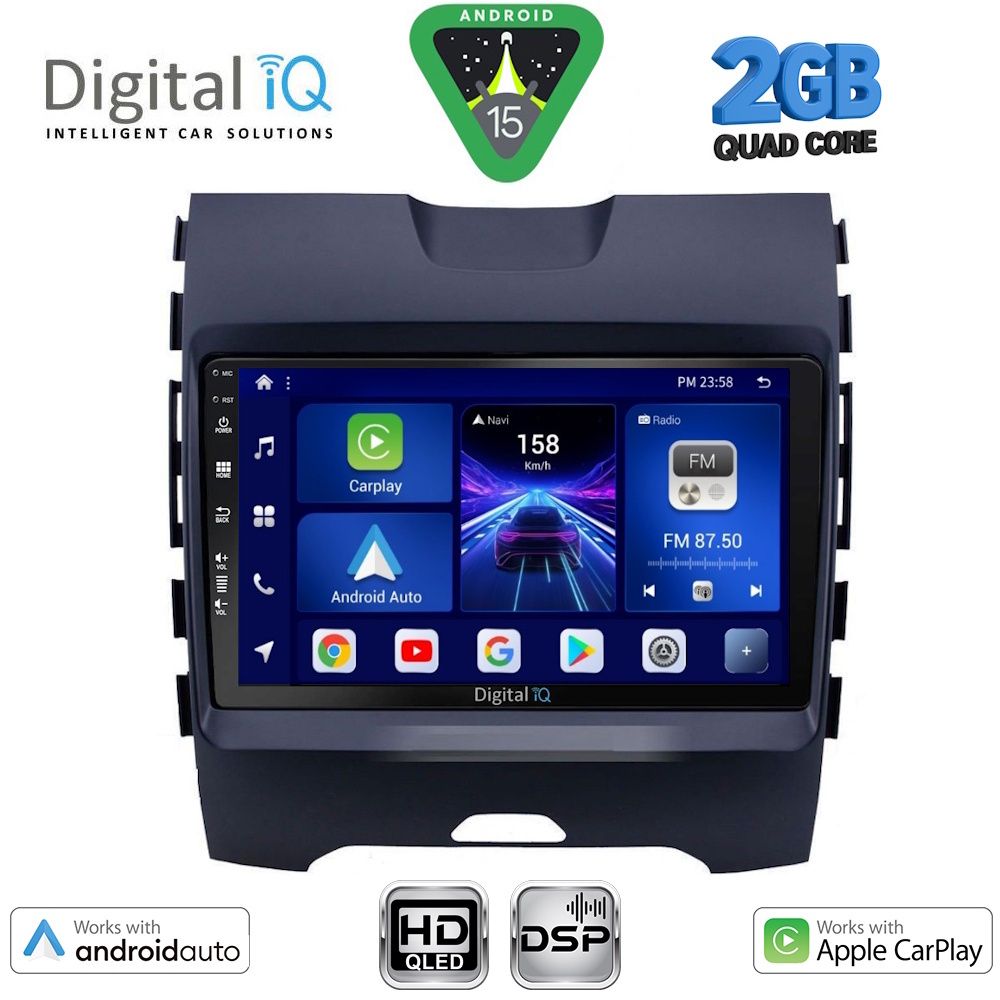 DIGITAL IQ BXC 3152_CPAA (9inc) MULTIMEDIA TABLET for FORD EDGE mod. 2015-2023 DIGITAL IQ BXC 3152_CPAA (9inc) MULTIMEDIA TABLET for FORD EDGE mod. 2015-2023