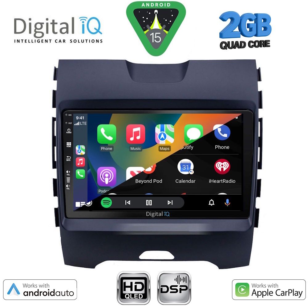 DIGITAL IQ BXC 3152_CPAA (9inc) MULTIMEDIA TABLET for FORD EDGE mod. 2015-2023 DIGITAL IQ BXC 3152_CPAA (9inc) MULTIMEDIA TABLET for FORD EDGE mod. 2015-2023