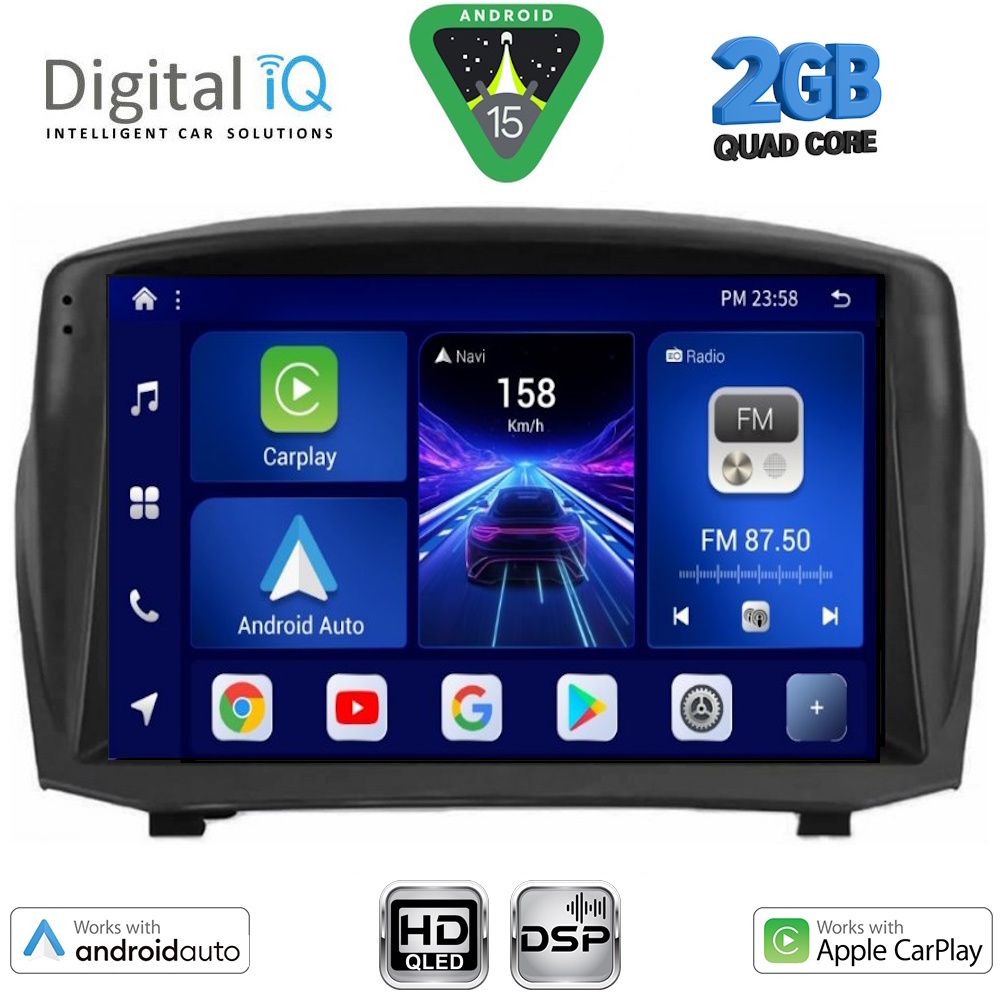 DIGITAL IQ BXC 3154B_CPAA (9inc) MULTIMEDIA TABLET for FORD FIESTA mod. 2008-2017) DIGITAL IQ BXC 3154B_CPAA (9inc) MULTIMEDIA TABLET for FORD FIESTA mod. 2008-2017)