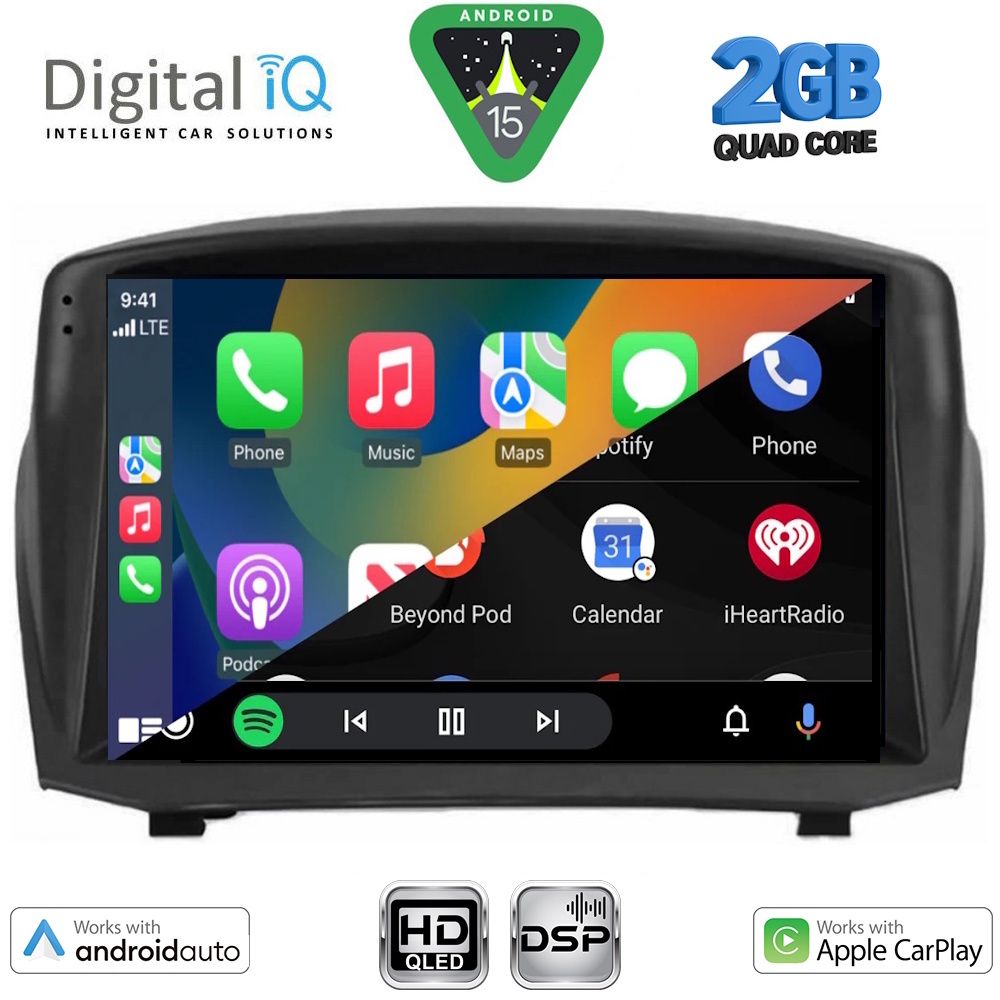 DIGITAL IQ BXC 3154B_CPAA (9inc) MULTIMEDIA TABLET for FORD FIESTA mod. 2008-2017) DIGITAL IQ BXC 3154B_CPAA (9inc) MULTIMEDIA TABLET for FORD FIESTA mod. 2008-2017)