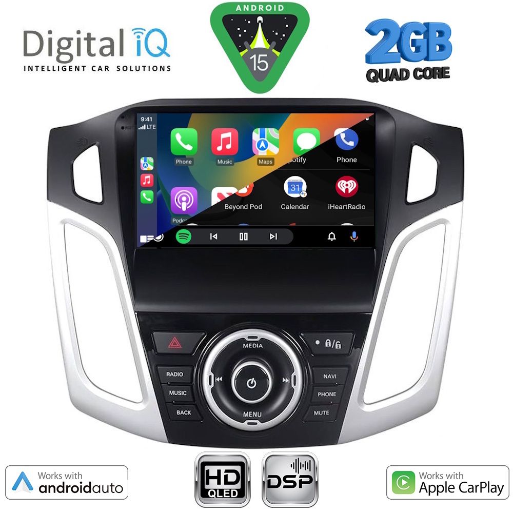DIGITAL IQ BXC 3157_CPAA (9inc) MULTIMEDIA TABLET for FORD FOCUS mod. 2011-2018 DIGITAL IQ BXC 3157_CPAA (9inc) MULTIMEDIA TABLET for FORD FOCUS mod. 2011-2018