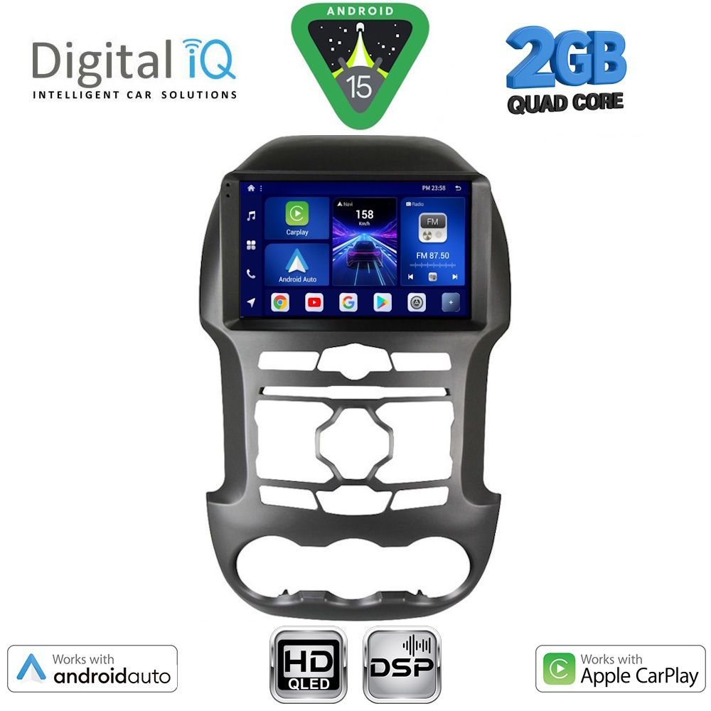 DIGITAL IQ BXC 3171S_CPAA (9inc) MULTIMEDIA TABLET for FORD RANGER mod. 2011-2015 DIGITAL IQ BXC 3171S_CPAA (9inc) MULTIMEDIA TABLET for FORD RANGER mod. 2011-2015