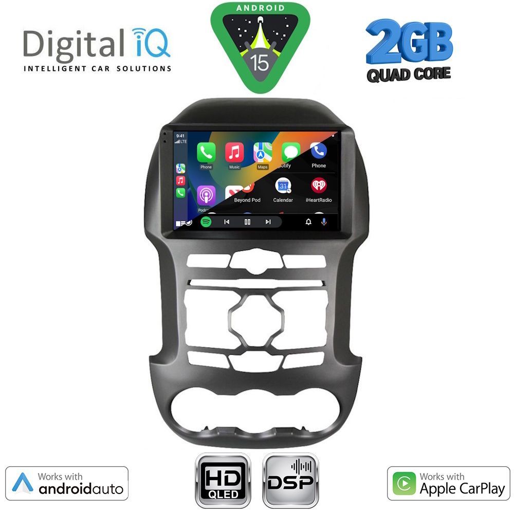 DIGITAL IQ BXC 3171S_CPAA (9inc) MULTIMEDIA TABLET for FORD RANGER mod. 2011-2015 DIGITAL IQ BXC 3171S_CPAA (9inc) MULTIMEDIA TABLET for FORD RANGER mod. 2011-2015