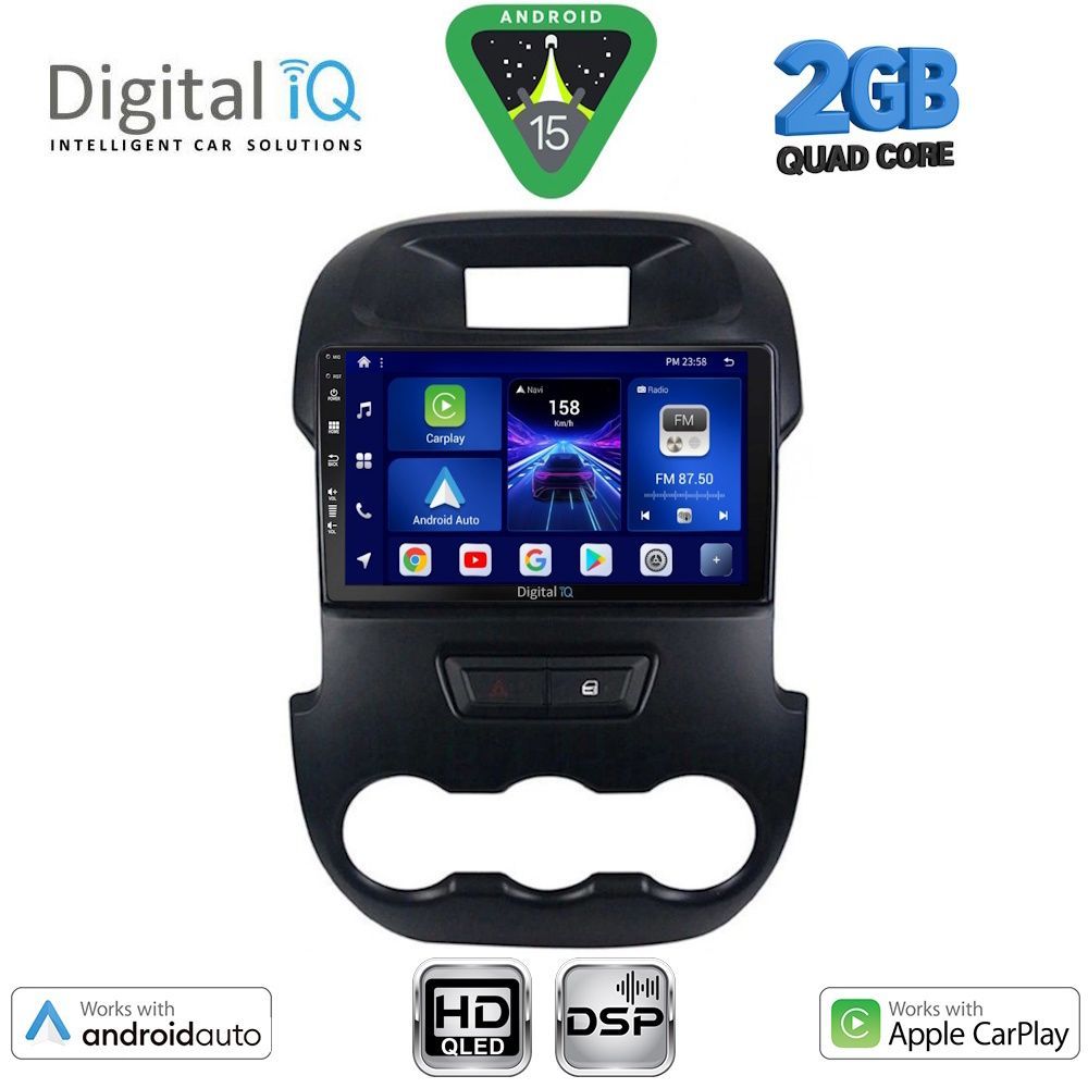 DIGITAL IQ BXC 3171_CPAA (9inc) MULTIMEDIA TABLET for FORD RANGER mod. 2011-2015 DIGITAL IQ BXC 3171_CPAA (9inc) MULTIMEDIA TABLET for FORD RANGER mod. 2011-2015