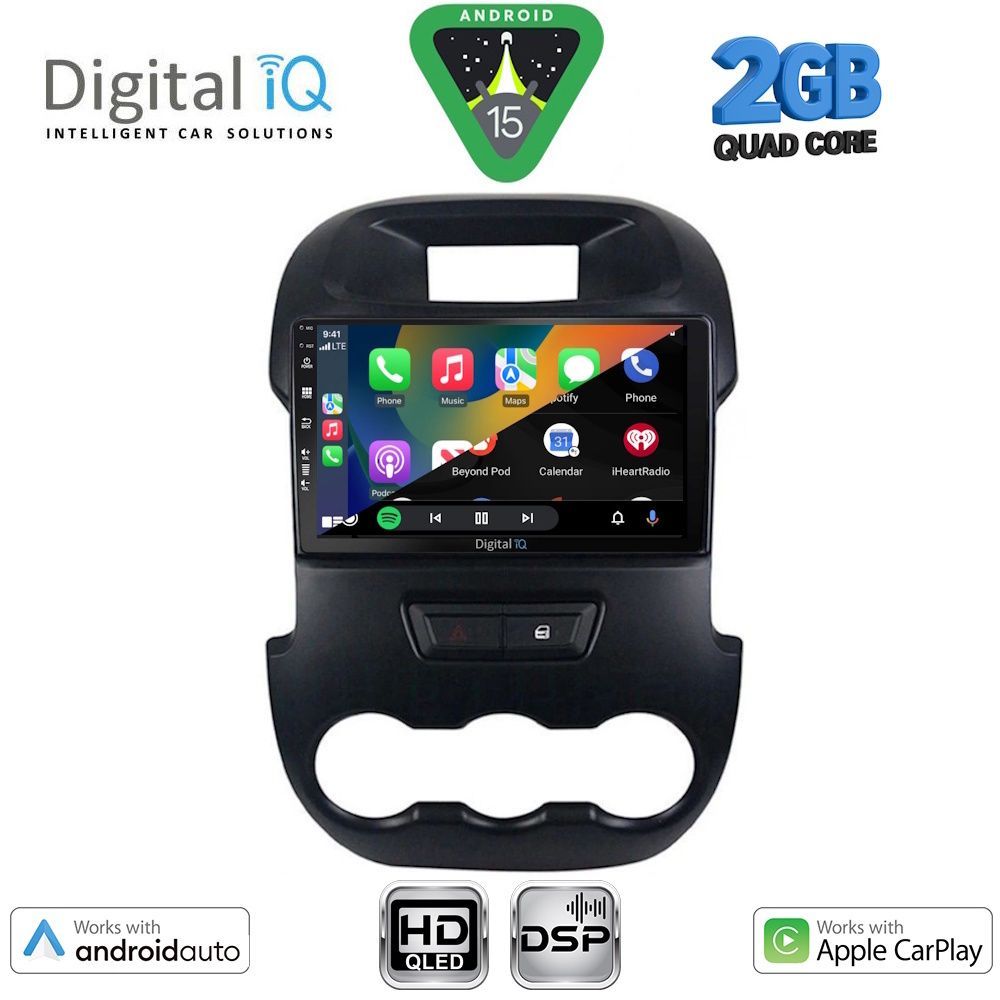 DIGITAL IQ BXC 3171_CPAA (9inc) MULTIMEDIA TABLET for FORD RANGER mod. 2011-2015 DIGITAL IQ BXC 3171_CPAA (9inc) MULTIMEDIA TABLET for FORD RANGER mod. 2011-2015