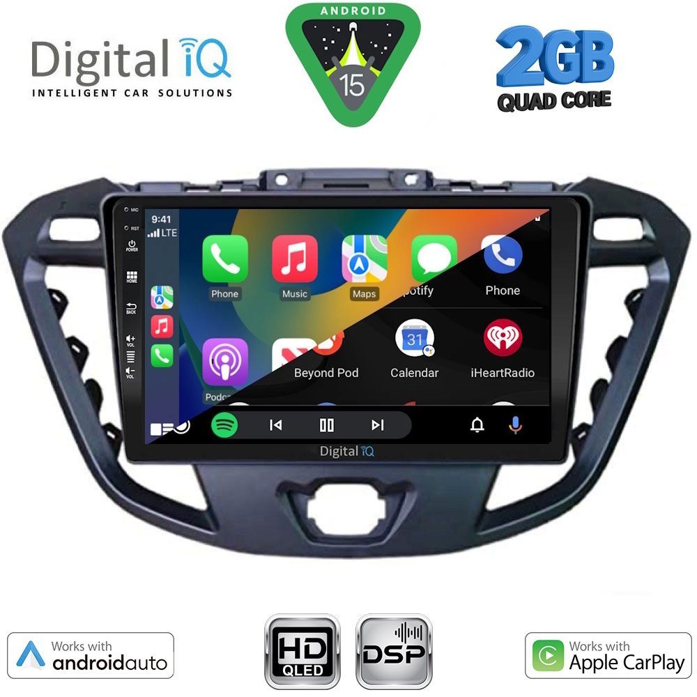 DIGITAL IQ BXC 3177_CPAA (9inc) MULTIMEDIA TABLET for FORD TRANSIT CUSTOM | TOURNEO CUSTOM mod. 2013-2019 DIGITAL IQ BXC 3177_CPAA (9inc) MULTIMEDIA TABLET for FORD TRANSIT CUSTOM | TOURNEO CUSTOM mod. 2013-2019