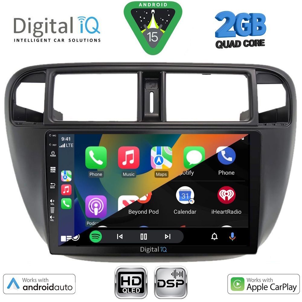 DIGITAL IQ BXC 3186_CPAA A/C (9inc) MULTIMEDIA TABLET for HONDA CIVIC mod. 1995-2001 DIGITAL IQ BXC 3186_CPAA A/C (9inc) MULTIMEDIA TABLET for HONDA CIVIC mod. 1995-2001