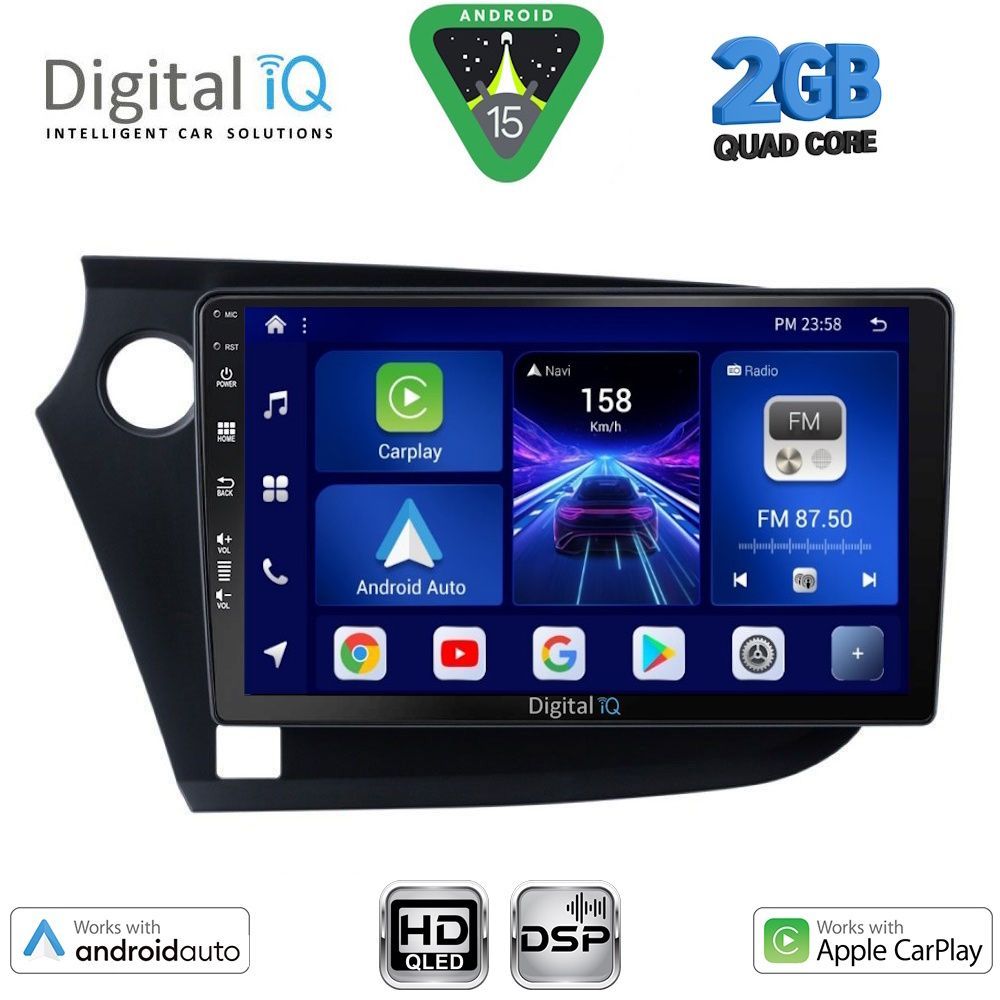 DIGITAL IQ BXC 3205_CPAA (9inc) MULTIMEDIA TABLET for HONDA INSIGHT mod. 2009-2014 DIGITAL IQ BXC 3205_CPAA (9inc) MULTIMEDIA TABLET for HONDA INSIGHT mod. 2009-2014
