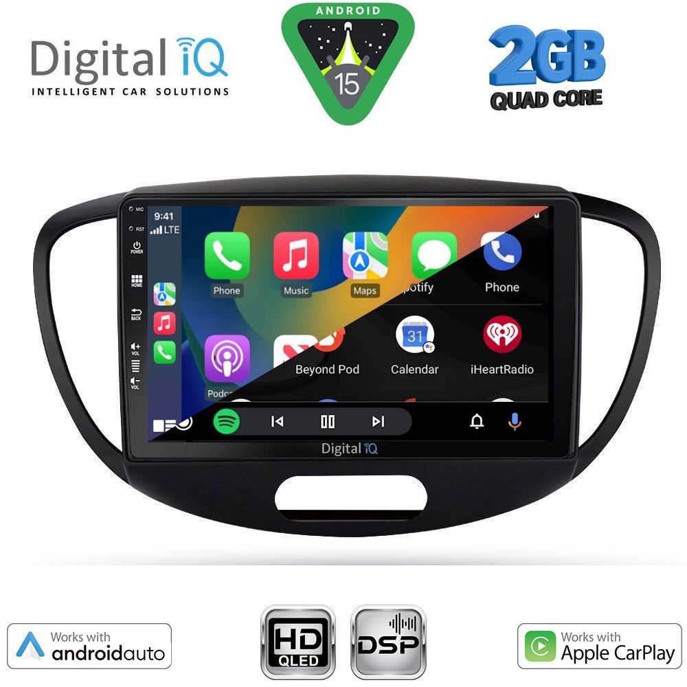 DIGITAL IQ BXC 3223_CPAA (9inc) MULTIMEDIA TABLET for HYUNDAI i10 mod. 2008-2013 DIGITAL IQ BXC 3223_CPAA (9inc) MULTIMEDIA TABLET for HYUNDAI i10 mod. 2008-2013