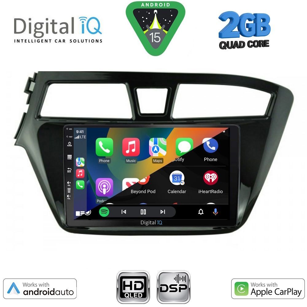 DIGITAL IQ BXC 3229_CPAA (9inc) MULTIMEDIA TABLET for HYUNDAI i20 mod. 2014-2018 DIGITAL IQ BXC 3229_CPAA (9inc) MULTIMEDIA TABLET for HYUNDAI i20 mod. 2014-2018