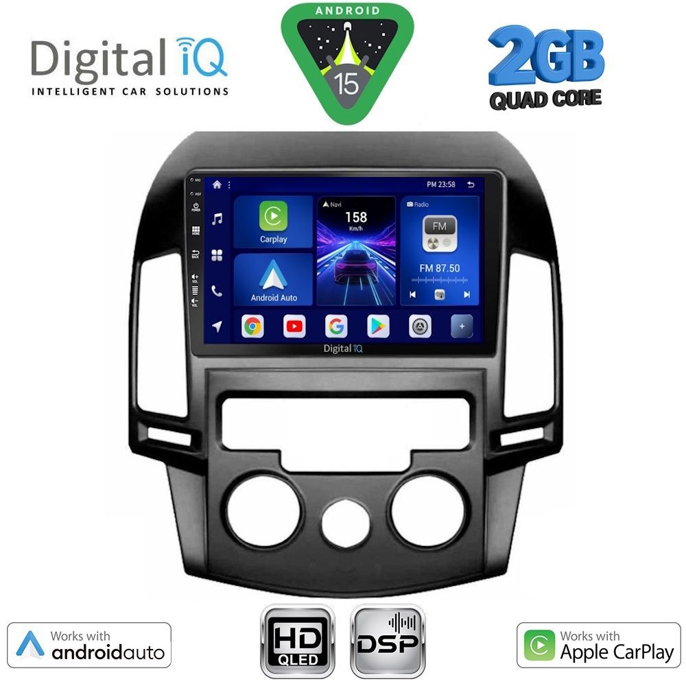 DIGITAL IQ BXC 3231_CPAA A/C (9inc) MULTIMEDIA TABLET for HYUNDAI i30 mod. 2007-2012 DIGITAL IQ BXC 3231_CPAA A/C (9inc) MULTIMEDIA TABLET for HYUNDAI i30 mod. 2007-2012