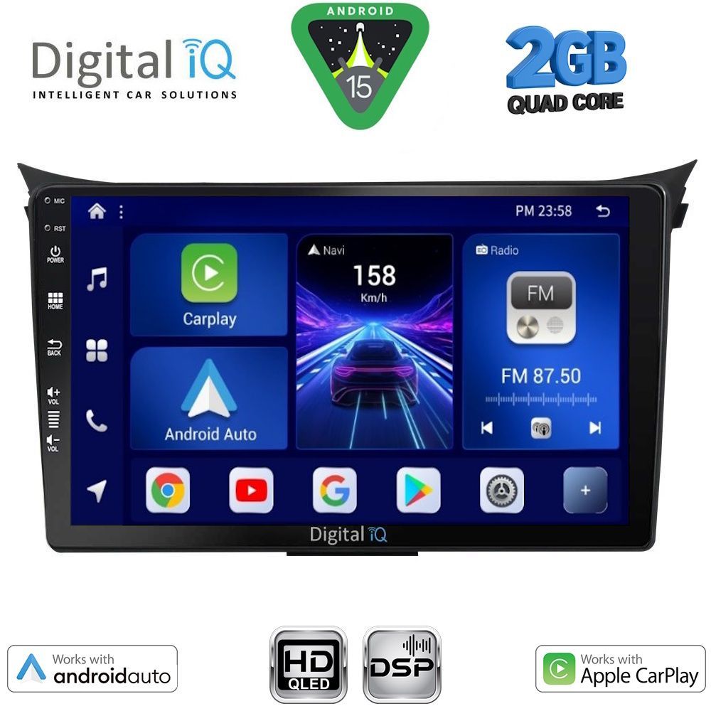 DIGITAL IQ BXC 3232_CPAA (9inc) MULTIMEDIA TABLET for HYUNDAI i30 mod. 2012-2017 DIGITAL IQ BXC 3232_CPAA (9inc) MULTIMEDIA TABLET for HYUNDAI i30 mod. 2012-2017