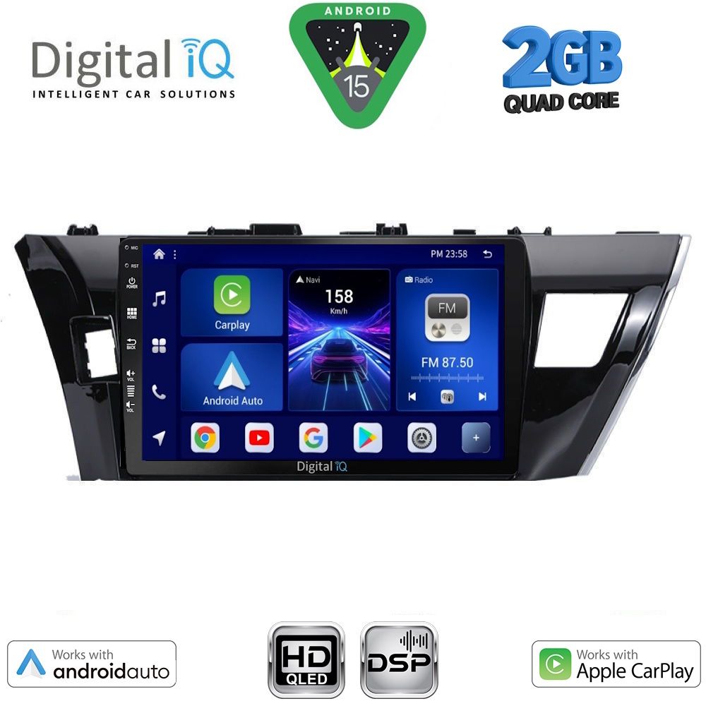 DIGITAL IQ BXC 3714SM_CPAA (10inc) MULTIMEDIA TABLET for TOYOTA COROLLA mod. 2013-2016 DIGITAL IQ BXC 3714SM_CPAA (10inc) MULTIMEDIA TABLET for TOYOTA COROLLA mod. 2013-2016