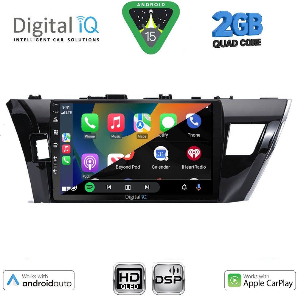 DIGITAL IQ BXC 3714SM_CPAA (10inc) MULTIMEDIA TABLET for TOYOTA COROLLA mod. 2013-2016 DIGITAL IQ BXC 3714SM_CPAA (10inc) MULTIMEDIA TABLET for TOYOTA COROLLA mod. 2013-2016