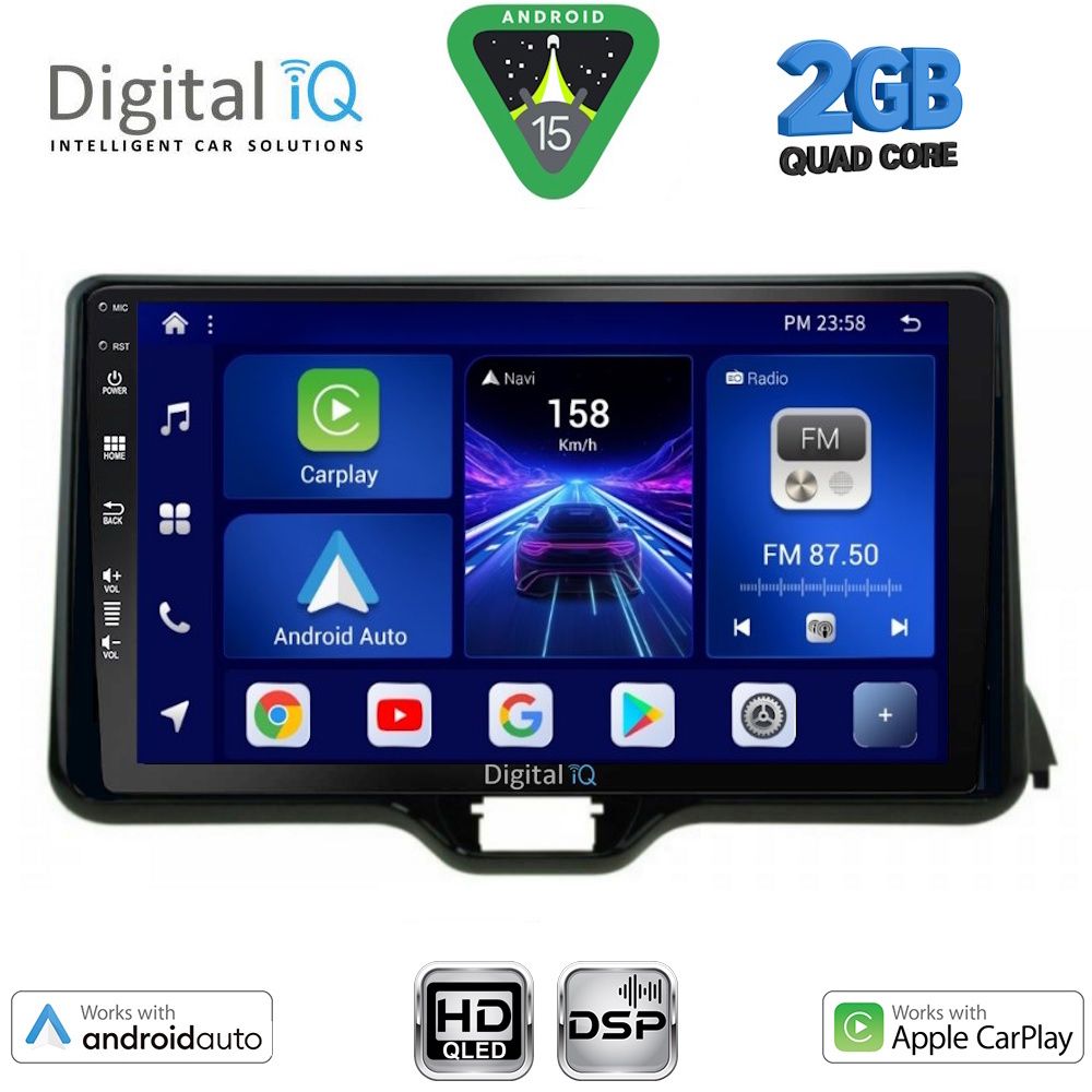 DIGITAL IQ BXC 3738_CPAA (10inc) MULTIMEDIA TABLET for TOYOTA YARIS mod. 2020-2026 - MAZDA 2 mod. 2023-2026 DIGITAL IQ BXC 3738_CPAA (10inc) MULTIMEDIA TABLET for TOYOTA YARIS mod. 2020-2026 - MAZDA 2 mod. 2023-2026
