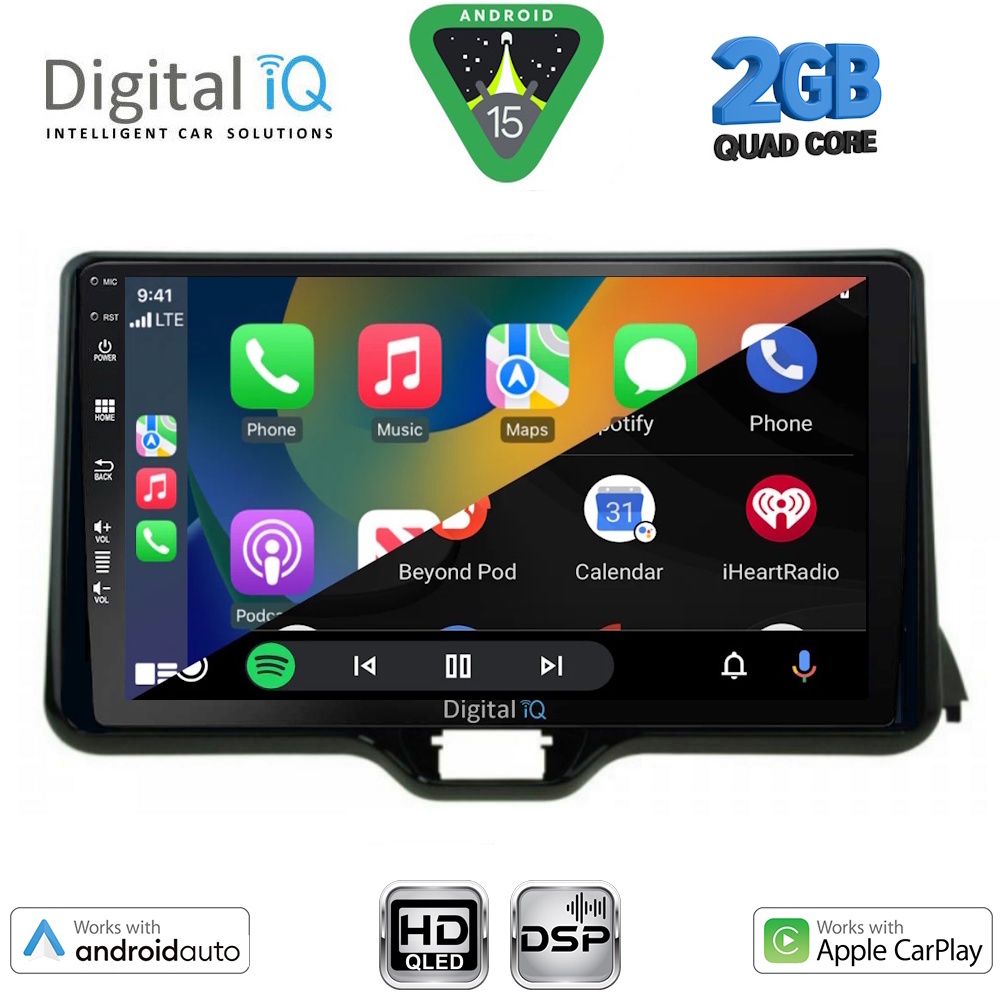DIGITAL IQ BXC 3738_CPAA (10inc) MULTIMEDIA TABLET for TOYOTA YARIS mod. 2020-2026 - MAZDA 2 mod. 2023-2026 DIGITAL IQ BXC 3738_CPAA (10inc) MULTIMEDIA TABLET for TOYOTA YARIS mod. 2020-2026 - MAZDA 2 mod. 2023-2026