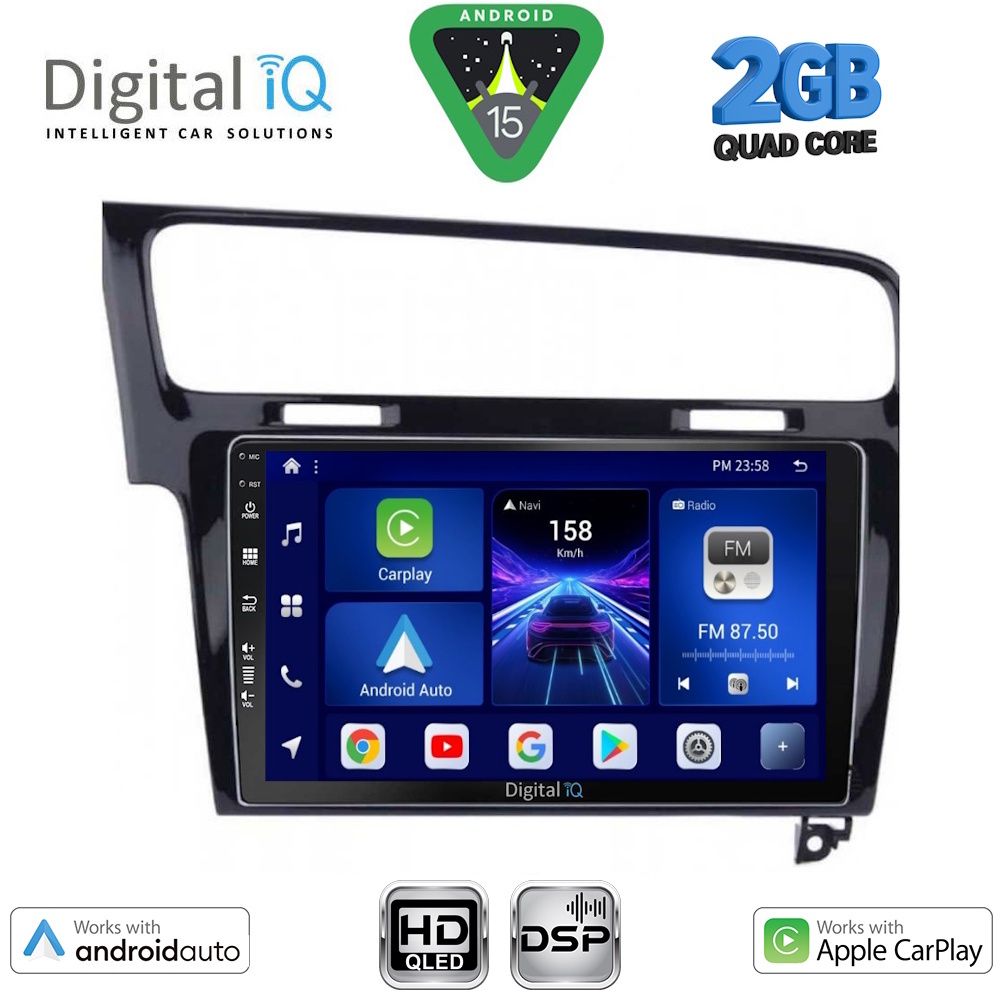 DIGITAL IQ BXC 3747BL_CPAA (10inc) MULTIMEDIA TABLET for VW GOLF 7 mod. 2013-2020 DIGITAL IQ BXC 3747BL_CPAA (10inc) MULTIMEDIA TABLET for VW GOLF 7 mod. 2013-2020