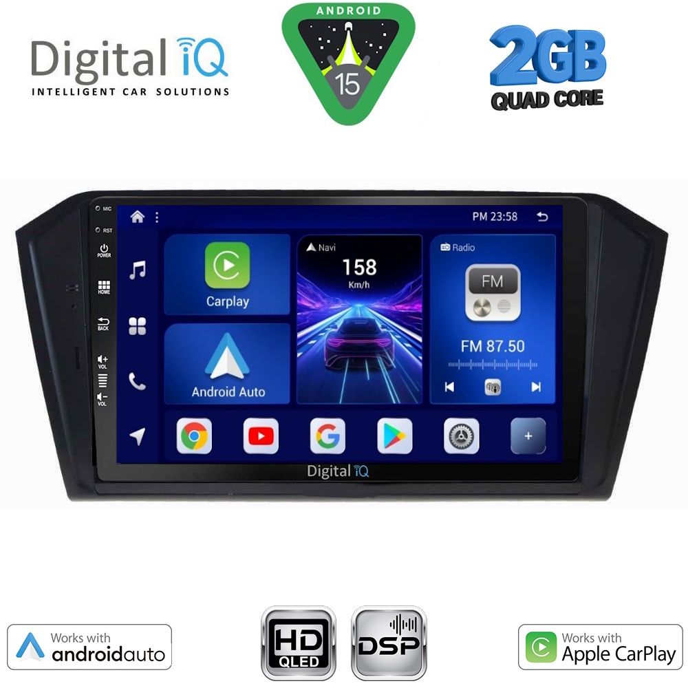DIGITAL IQ BXC 3750_CPAA (10inc) MULTIMEDIA TABLET for VW PASSAT mod. 2016-2023 DIGITAL IQ BXC 3750_CPAA (10inc) MULTIMEDIA TABLET for VW PASSAT mod. 2016-2023