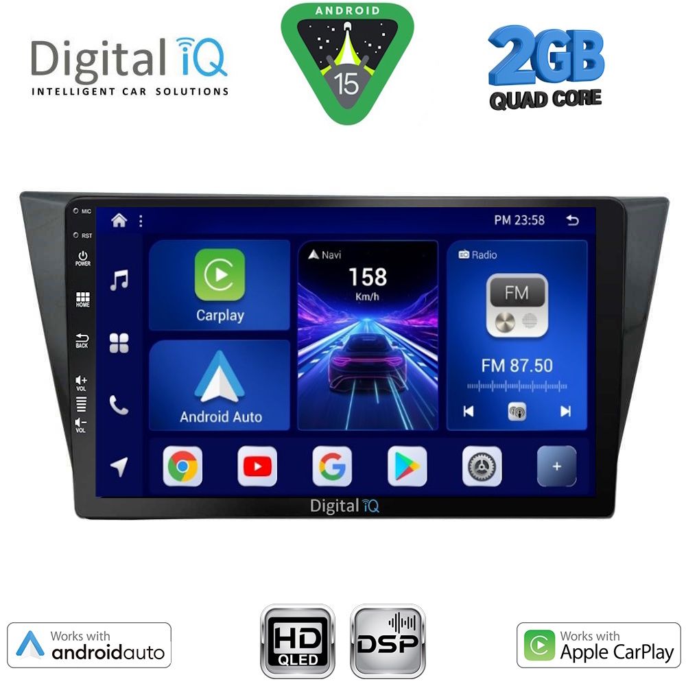 DIGITAL IQ BXC 3761_CPAA (10inc) MULTIMEDIA TABLET for VW TIGUAN mod. 2016-2024 DIGITAL IQ BXC 3761_CPAA (10inc) MULTIMEDIA TABLET for VW TIGUAN mod. 2016-2024