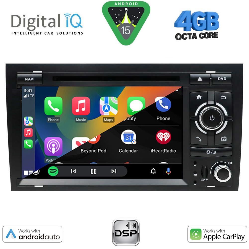DIGITAL IQ BXF 650_CPAA (7'' DVD) MULTIMEDIA SYSTEM for AUDI A4 mod. 2002-2008 DIGITAL IQ BXF 650_CPAA (7'' DVD) MULTIMEDIA SYSTEM for AUDI A4 mod. 2002-2008