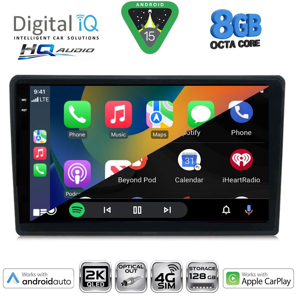 DIGITAL IQ BXK 20004_CPAA (9inc) MULTIMEDIA TABLET for AUDI A4 mod. 2002-2008 DIGITAL IQ BXK 20004_CPAA (9inc) MULTIMEDIA TABLET for AUDI A4 mod. 2002-2008